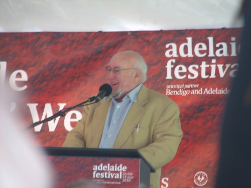 Tom Keneally opening Adelaide Writers' Week 2010