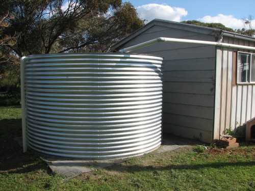 New rainwater tank